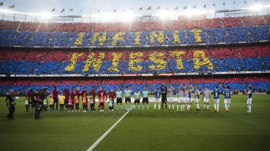 FC Barcelona a încheiat LaLiga cu o victorie; Iniesta omagiat la ultimul meci pe Camp Nou