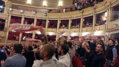 Scandări anti-Steaua la Opera Naţională, la lansarea Proiectului Doar Dinamo Bucureşti