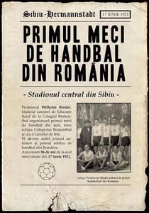 Handbal: 97 de ani de la jucarea primului meci în România, la Liceul Brukenthal din Sibiu