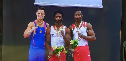Gimnastul Andrei Muntean, două medalii de argint la Cupa Mondială de la Guimares
