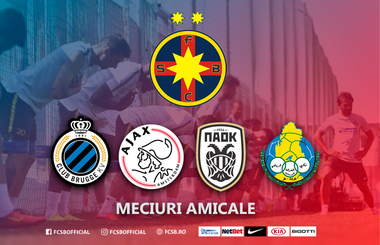 FCSB, amicale cu FC Bruges, Ajax şi Paok, în cantonamentul din Olanda