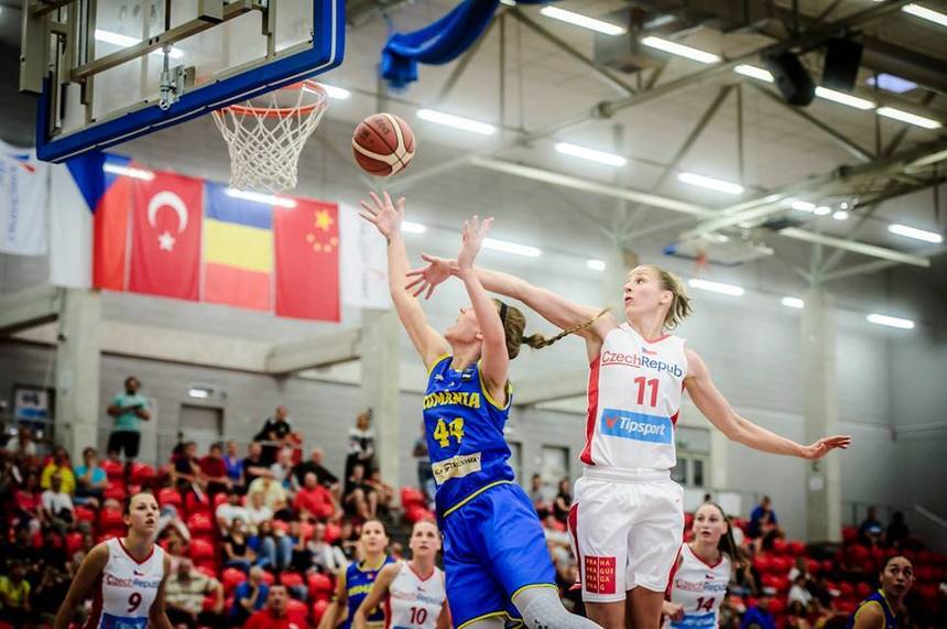 România, înfrângeri cu Cehia, China şi Turcia la turneul de baschet feminin de la Karlovy Vary