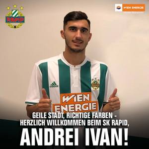 Andrei Ivan a fost împrumutat de Krasnodar la Rapid Viena  