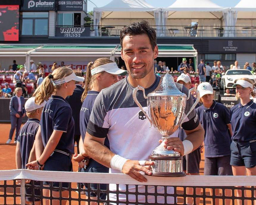 Fabio Fognini a câştigat turneul de la Bastad, al şaptelea său trofeu la simplu