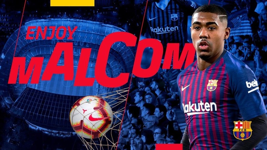 FC Barcelona l-a achiziţionat pe Malcolm de la Girondins Bordeaux, pentru 41 de milioane de euro