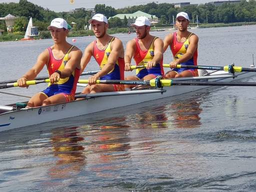 Echipajul masculin de patru rame al României, medalie de aur la Campionatul Mondial de tineret