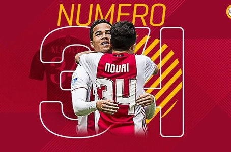 Justin Kluivert şi Amin Younes au ales numărul 34 pentru noul sezon, ca omagiu pentru Abdelhak Nouri