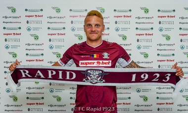 Rapid l-a transferat pe internaţionalul lituanian Matulevicius, fost atacant la Botoşani şi Pandurii Târgu Jiu