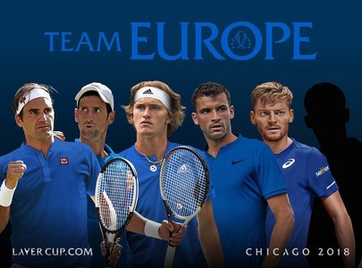 Federer, Djokovici, Zverev, Dimitrov şi Goffin în echipa Europei, la Laver Cup