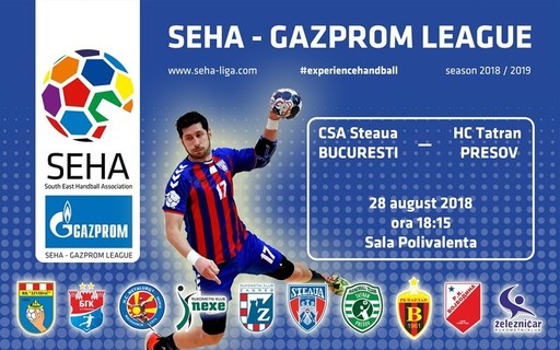 Steaua Bucureşti - Tatran Preşov, scor 26-25, în primul meci din SEHA League la handbal masculin