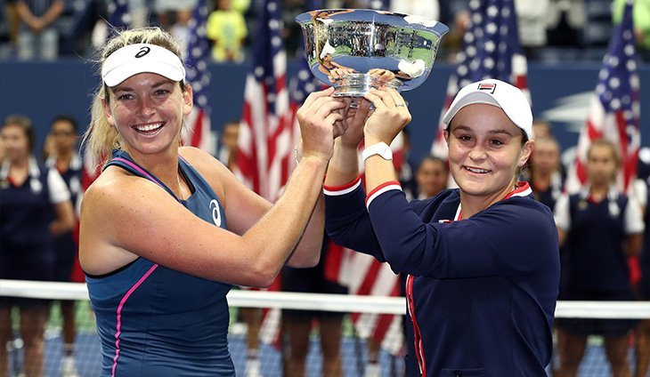 Ashleigh Barty şi Coco Vandeweghe, "gonite" de pe teren după ce au câştigat proba de dublu de la US Open