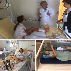 Larisa Iordache, operată a treia oară la tendonul ahilian; FRG le-a mulţumit antrenorilor Bellu şi Bitang pentru sprijinul acordat gimnastei
