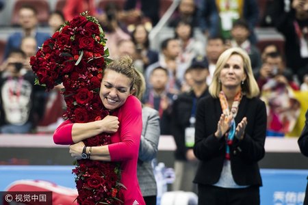 Simona Halep va încheia anul pe locul I WTA. Kerber, singura care o putea depăşi în ierarhie, eliminată la China Open