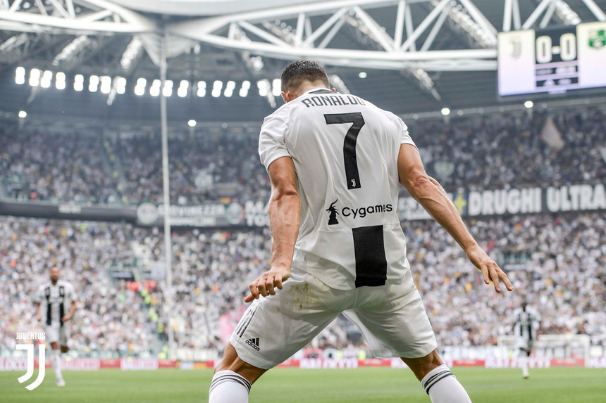 Cristiano Ronaldo a înscris un gol pentru Juventus în etapa a opta din Serie A