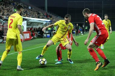 Naţionala Under 21 a învins cu 2-0 Ţara Galilor şi este foarte aproape de o calificare la Campionatul European din 2019