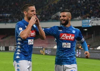 Serie A: Napoli a învins Empoli cu scorul de 5-1; Mertens a marcat trei goluri