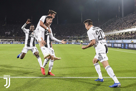 Juventus a învins în deplasare Fiorentina, scor 3-0, în Serie A