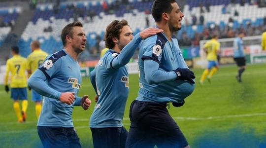 Paul Anton a înscris un gol din penalti pentru Krîlia Sovetov Samara în campionatul Rusiei