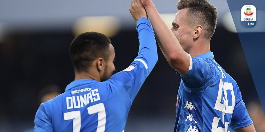 Napoli a învins în deplasare Cagliari, scor 1-0, datorită unui gol marcat în minutul 90+1