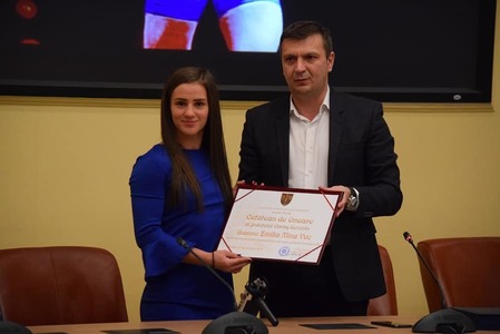 Alina Vuc a devenit cetăţean de onoare al judeţului Caraş-Severin