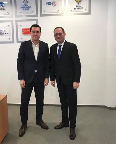 Ministrul Tineretului şi Sportului a discutat cu Burleanu despre pregătirea candidaturii comune pentru găzduirea unor meciuri de la CM 2030