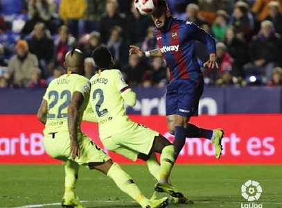 FC Barcelona a fost învinsă de Levante, scor 2-1, în optimile Cupei Spaniei