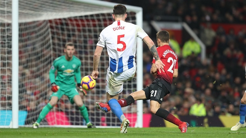 Eşec pentru Florin Andone în Premier League: Brighton a fost învinsă de Manchester United, scor 2-1