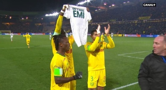 FC Nantes a remizat cu Saint-Etienne, scor 1-1, în meciul jucat cu numele Sala pe tricouri