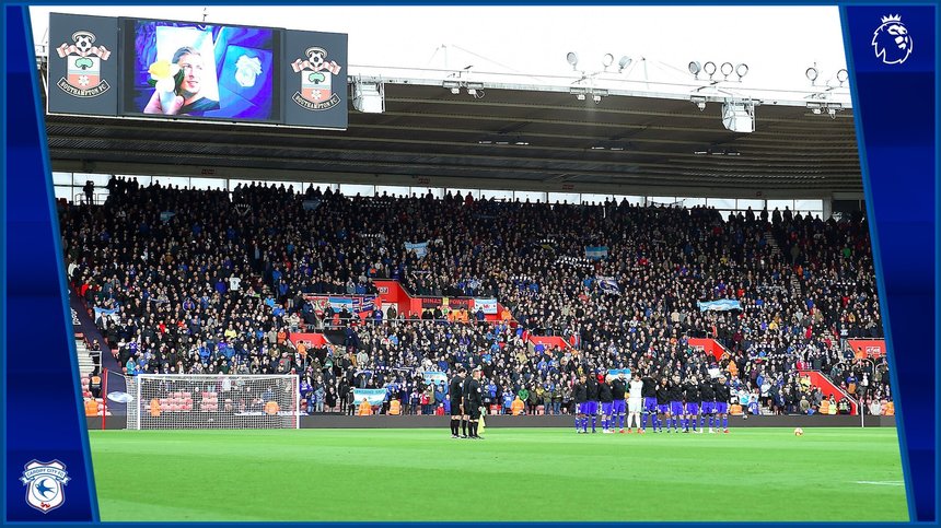 Emiliano Sala omagiat la meciul Southampton – Cardiff City, scor 1-2