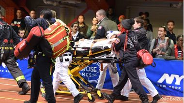 Atletul jamaican Kemoy Campbell, transportat la spital după ce a leşinat în timpul unei probe la New York