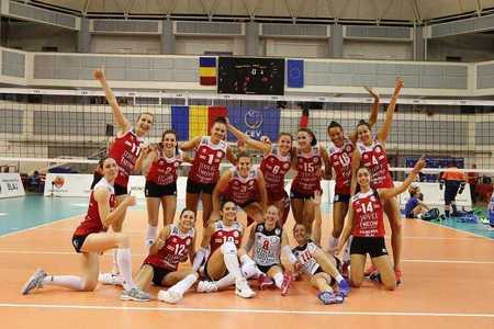 Volei Alba Blaj s-a calificat în finala Cupei CEV la volei feminin după semifinala cu Ştiinţa Bacău