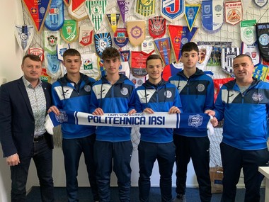 Poli Iaşi: Patru juniori de la grupa U17 au semnat contracte de profesionişti
