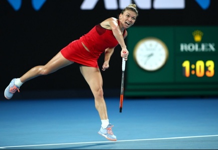 Meciul Simona Halep - Karolina Pliskova, întrerupt a doua oară, la scorul de 5-7, 0-5