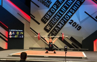 Elena Andrieş, triplă campioană europeană la haltere