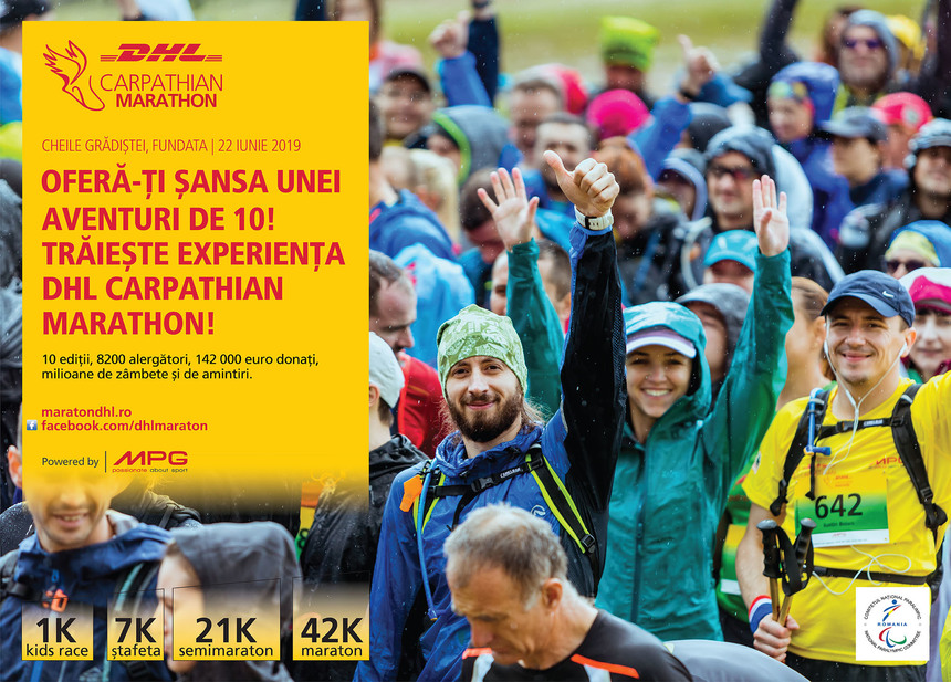DHL Carpathian Marathon susţine pentru al cincilea an consecutiv Comitetul Paralimpic Român  