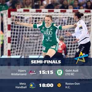 Gyor ETO - Rostov Don, în finala Ligii Campionilor la handbal feminin, la Turneul F4 de la Budapesta