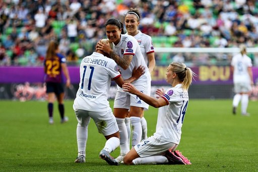 Olympique Lyon a câştigat pentru a patra oară consecutiv Liga Campionilor la fotbal feminin