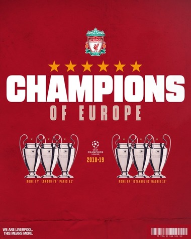 Căpitanul echipei Liverpool, Jordan Henderson, a primit trofeul Ligii Campionilor, de la preşedintele UEFA