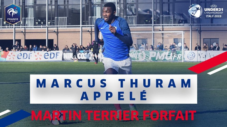Fundaşul Martin Terrier are oreion şi va fi înlocuit de Marcus Thuram în lotul Franţei pentru CE de tineret