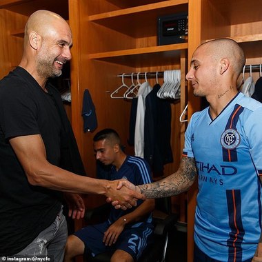 Mitriţă, felicitat de Pep Guardiola