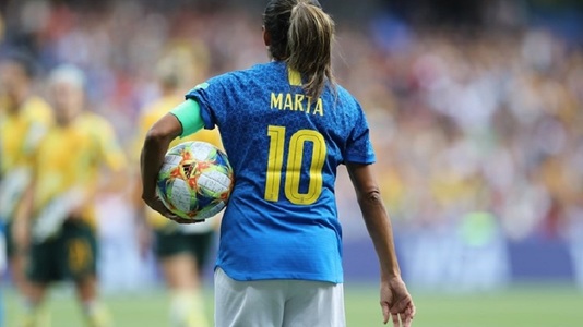 Braziliana Marta a devenit prima jucătoare care a înscris la cinci turnee finale ale CM