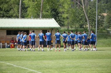 Tricolorii Under 21 au efectuat ultima şedinţă de pregătire în cantonamentul de la Bagno di Romagna