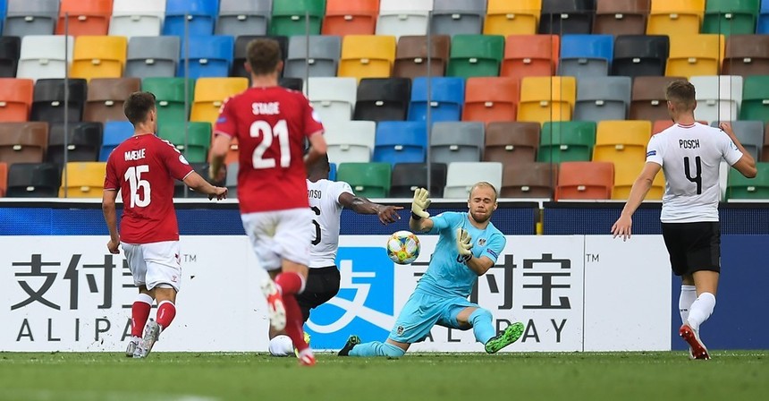 Danemarca a învins cu scorul de 3-1 Austria, la Campionatul European under 21. Austriecii au ratat un penalti