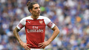 Hector Bellerin a defilat pentru casa Louis Vuitton la Săptămâna Modei de la Paris