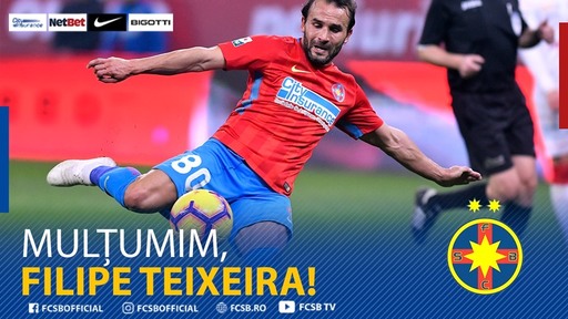 FCSB anunţă despărţirea de Filipe Teixeira