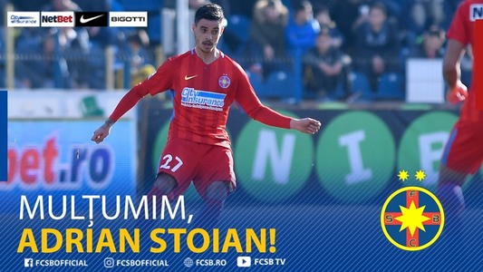 FCSB a anunţat despărţirea de Adrian Stoian