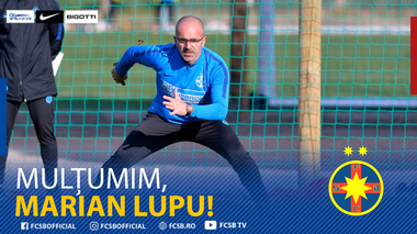 FCSB a anunţat încetarea colaborării cu preparatorul fizic Marian Lupu