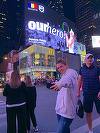 Simona Halep, celebrată în Times Square, după meciul cu Nicole Gibbs de la US Open