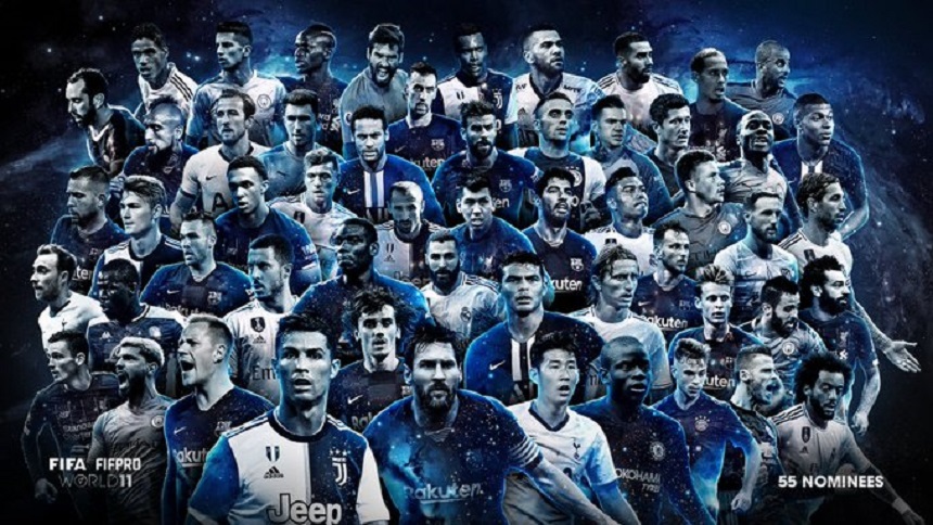 Cinci jucători din lotul Spaniei prezent la Bucureşti, pe lista de 55 de nominalizaţi pentru  FIFA FIFPro World11
