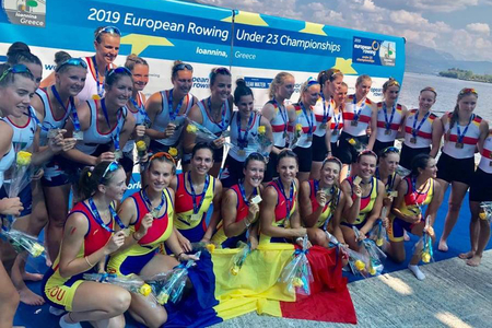 CE canotaj tineret: 12 echipaje din 14 ale României au urcat pe podium; nouă medalii de aur